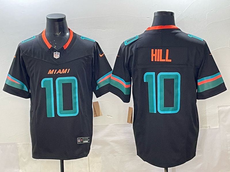 Men Miami Dolphins #10 Hill black Nike 2025 Limited Nike NFL Jersey 06->miami dolphins->NFL Jersey